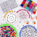 Miniatyrbillede 3 af 4: 5000 stk. Perle Armbånd Fremstilling Kit Glas Ris Perler Engelske Bogstav Perler Til Armbånd