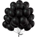Miniatyrbillede 1 af 5: 100 stk. 10 tommer sorte heliumballoner, sorte heliumballoner
