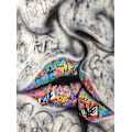 Pikkukuva 1 / 5: 30x40cm Aikuisille ja lapsille sopiva 5D DIY timanttimaalaussetti - Graffiti-huulet