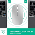 Miniatyrbillede 3 af 5: Genopladelig Bluetooth-mus, trådløs Bluetooth-mus, Bluetooth