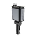 Pikkukuva 1 / 3: 4-in-1 kaksois-USB-C- ja USB-A-autolaturi tähtiprojektorivalolla ja kaapelilla, 180 astetta säädettävä autolaturisovitin