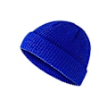 Miniatyrbillede 1 af 5: Varm vinterstrikhue Beanie Cap Fisker Varmer Ur Hat Skully Daily Ski Hat（Blå）