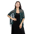 Miniatyrbillede 1 af 6: Silke tørklæde stjal aftenkjole chiffon tørklæder poncho damer elegante kvaster