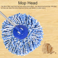 Miniatyrbild 2 av 5: 2 st runda mopphuvuden mikrofiber mopphuvud ersättning universellt huvud 360