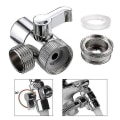 Miniatyrbild 1 av 5: Switch Faucet Adapter Kökshandfat Splitter Diverter Ventil Vattenkran Anslutning För Toalett Bidet Dusch Kök Tillbehör