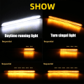 Miniatyrbilde 2 av 5: 2x DRL LED-frontlysklist, kjørelys, sekvensiell blinklys