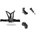 Miniatyrbillede 1 af 3: Brystmonteret sele Chesty Strap kompatibel med Gopro Hero og actionkameraer Fuldt justerbar brystrem（Type C）