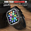 Miniatyrbillede 5 af 5: C16 Bluetooth Smart Watch 1,69 tommer skærm (grøn)