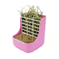 Miniatyrbillede 1 af 5: （Pink）Kanin Hø Foderautomat，Mindre spildt krybbe, til Kaniner, Tyrkiet Gris
