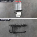Pikkukuva 2 / 5: WC-paperiteline seinälle kiinnitettävä WC-paperiteline WC-paperirulla musta pronssi väri