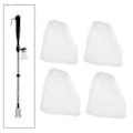 Miniatyrbillede 5 af 5: 4 stk. Akvariefilterpose Udskiftningsfilterposer til Batteridrevet Grusrenser Vandskifter Fittings Poser Hvid