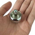 Miniatyrbilde 1 av 5: 1 stk. kreativ stor metall omvendt snurrende topp dekompresjons flip topp leketøy fysisk eksperiment topp med 1 oppbevaringspose
