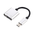 Miniatyrbilde 1 av 5: Usb C til Jack 3.5 Type C Kabeladapter 2-i-1 Usb Type C 3.5mm Audio Hodetelefonkonverter Lading