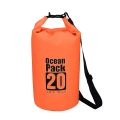 Miniatyrbillede 2 af 2: Flydende Vandtæt Tørrpose 5l/20l, Roll Top Sæk Holder Udstyr Tørt Til Kajak, Rafting, Bådsejlads, Svømning, Camping（20L）