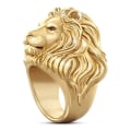 Miniatyrbild 1 av 4: Guld Lejon Djur Motiv Ring 8