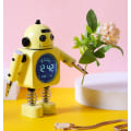 Miniatyrbild 3 av 5: Robot Luminous Alarm Clock Metal Digital Display Silent Smart Stu