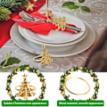Miniatyrbild 3 av 5: Servettring, 12 st servettringar för jul, servettring, servett