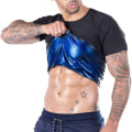 Miniatyrbillede 6 af 6: Herre Sweat Tank Top Slankende Vest Fitness T-Shirt Sauna Effekt Sport Body Shaper