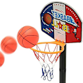 Miniatyrbillede 5 af 5: Børns basketballkurv og stativ justerbar højde, netboldpumpe bærbar basketball indendørs udendørs aktivitetssport