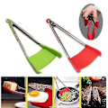 Miniatyrbillede 1 af 4: 2 i 1 Smart køkkenspade og tang, non-stick, varmebestandig rustfrit stål