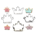 Miniatyrbild 2 av 5: Keksform 4 st/set Krona Kung Drottning Prinsessa Former Rostfritt Stål Kakform Fondantform