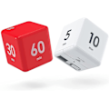 Miniatyrbilde 1 av 5: Kube-timer 2 stk. Kjøkken-timer Tyngdekraftsensor Flip Digital Timer For Tidsstyring Nedtellingsinnstillinger