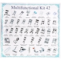 Miniatyrbillede 5 af 5: 42 stk. symaskine kit Multifunktionelle trykfødder til hjemmet S