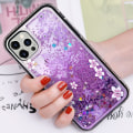 Pikkukuva 3 / 5: Iphone Glitter Liquid Case Cute Butterfly Bling Rhinestone Diamond Side Bumper Moving Quicksands Funny Waterfall Flowing Sparkle Cover Luxury For Wome