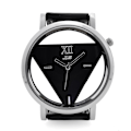 Miniatyrbillede 1 af 5: Harajuku Triangle Watch - Sort Rem Sort Disk