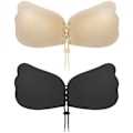 Pikkukuva 1 / 4: Sticky Bra 2 paria Rintaliivit olkaimettomat Selkämyksettömät Liimautuva Näkymätön Nostoliivit Push Up -liivit Selkämyksettömiin mekkoihin（A）