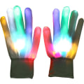 Miniatyrbilde 1 av 5: Par LED-2 hansker, lysende/fargerike, blinkende/flerfargede LED
