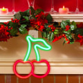 Miniatyrbillede 5 af 5: Kirsebær Neon Lys til Soveværelse Neon Skilte Rød Grøn Led Neon Væg