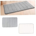 Miniatyrbilde 3 av 4: Hjemmedørmatte Tepper Korallfleece Badematte Teppe Memory Foam Badmatte 40*120CM beige