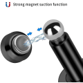 Miniatyrbillede 4 af 4: Magnetisk dørstopper, magnetisk dørstop, 304 rustfrit stål dørholder med væg- og gulvmontering (sort)
