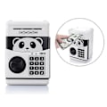 Miniatyrbild 1 av 5: Cartoon Piggy Bank Mynt Piggy Bank Atm Insättningsmaskin Automatisk Panda Piggy Bank Kodlås För Barn（Panda）