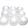 Miniatyrbillede 1 af 4: LED Lys Stearinlys LED Teelys Flammeløse Lys Batteridrevet Lampe Julepynt (Hvid)