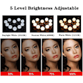 Miniatyrbillede 2 af 5: 10 Vanity Mirror Lights, Dimmable Mirror Light Accent Light, Hollywood Style Mirror Light Kit Dimmable LED Bulbs, Vanity Mirror Vanity Light (USB Cable, Mirror Not Included)