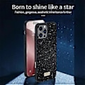 Pikkukuva 2 / 5: SULADA iPhone 16 Pro Max -kotelo PU-nahka+PC+TPU Glitter Paljetit Takapuhelimen kuori Multi-color