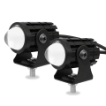 Miniatyrbillede 1 af 5: 2 stk. Bi-farve Lille Pistol Bil Motorcykel LED Projektor Forlygter L