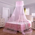 Miniatyrbilde 1 av 2: Senghimmel for enkeltsenger til king size-senger, elegant kuppel myggnetting baldakin gardiner baldakin for enkeltsenger til king size-senger