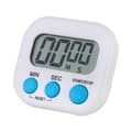 Magnetisk kökstimer Klocka Digital visuell timer Ljusstark display Nedräkning & Stoppur (Vit)