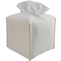 Miniatyrbillede 1 af 5: (Hvid) Tissue Box Cover, Moderne PU Læder Kvadratisk Tissue Box Hold