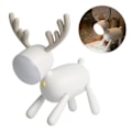 Miniatyrbillede 1 af 2: Elg LED-skrivebordslampe, natbordslæselampe, USB-justerbare lys (hvid)