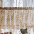 Miniatyrbilde 5 av 5: W100 X L45 cm blondegardiner hule korte gardiner