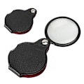 Miniatyrbillede 1 af 4: 8x 50mm Mini Lomme Lup med PU Læder Cover, 2 Stk Forstørrelsesglas til Læsning