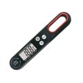 Miniatyrbilde 2 av 5: Digitalt mattermometer, sammenleggbart, øyeblikkelig avlesning, grilltermometer for kjøtt (svart)