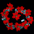 Miniatyrbild 2 av 4: Konstgjord julstjärna ljusslinga 2m 20LED batteridriven Velv