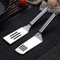 Miniatyrbild 1 av 4: 2 st Rostfritt Stål Japansk Stekspade, Ätspade, Stekspade för Biff, Stekt Ägg, Pannkakspade, Tårtspade, Teppanyakispade