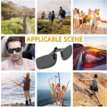 Miniatyrbild 5 av 6: Clip-on solglasögon, polariserade solglasögon [2-pack dagvision] Clip-on solglasögon för män/kvinnor för körning och utomhusaktiviteter