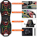 Miniatyrbillede 3 af 5: Push Up Board, 9 i 1 Foldbar Muskelbræt Med Modstandsbånd, Multifunktionel Hjemmetræning Press Up Board, Fitnessøvelse Udstyr Push-up Board Til